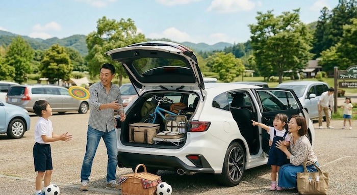 ステーションワゴンのファミリーカー